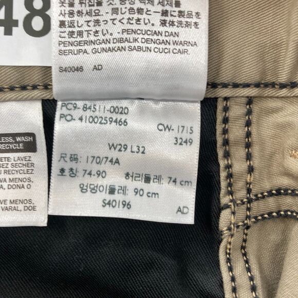 Levi's 511 Mens 29x32 Slim Fit Brown Denim Straight Leg Jeans Low Rise Black Tab - Picture 6 of 12